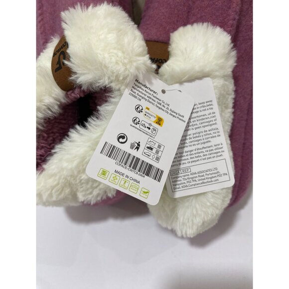 COFACE Womens Warm House Slippers Fuzzy Moccasin Pink slippers NWT Size 8 - Picture 10 of 10